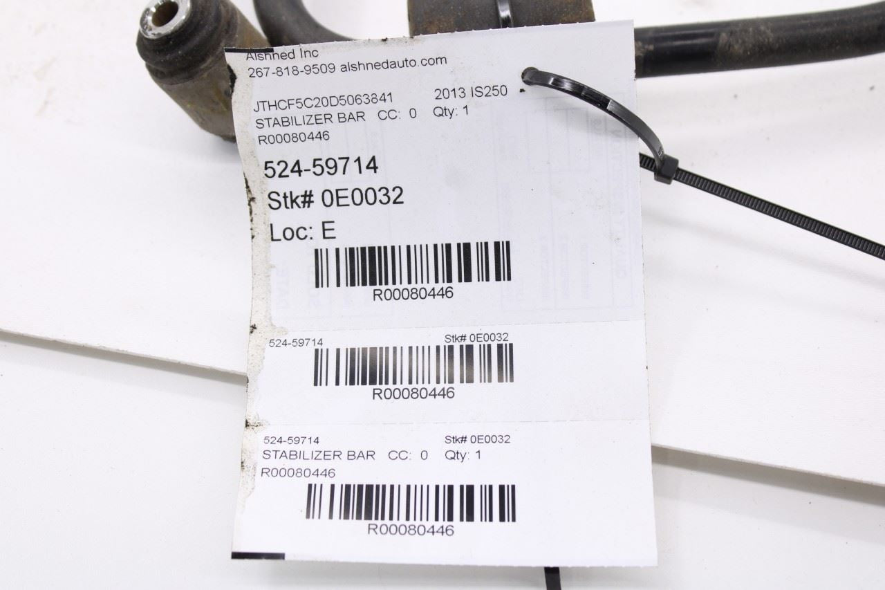 09-13 Lexus IS250 AWD Rear Suspension Stabilizer Sway Anti-Roll Bar 48812-53090 - Alshned Auto Parts