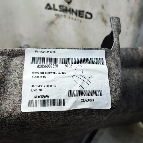 2015-2021 Mercedes-Benz C300 Rear Right Quarter Panel Trim 205-690-26-25 OEM - Alshned Auto Parts