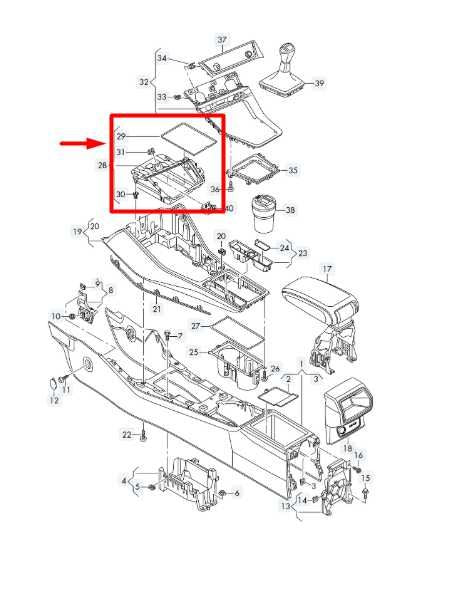 19-24 Audi Q3 S Line Console Storage Bin Tray Compartment 83B-857-925-B-6PS OEM - Alshned Auto Parts