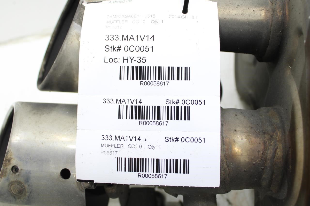 2014-20 Maserati Ghibli 3.0L Rear Right Side Exhaust Muffler Dual Tip 670103689 - Alshned Auto Parts