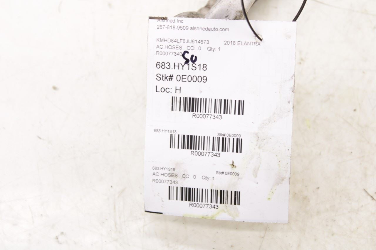 2016-18 Hyundai Elantra 2.0L AC Conditioning Suction and Liquid Hose Line *ReaD* - Alshned Auto Parts