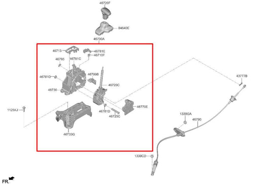 2022-2023 Hyundai Tucson SEL 2.5L AWD Automatic Transmission Gear Shifter Lever - Alshned Auto Parts