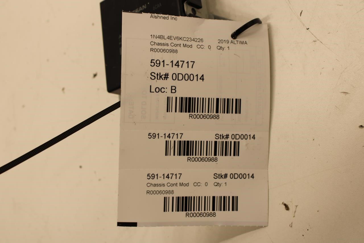 2019 Nissan Altima SL Parking Brake Control Module ECU ECM 36032-6CA0B OEM - Alshned Auto Parts