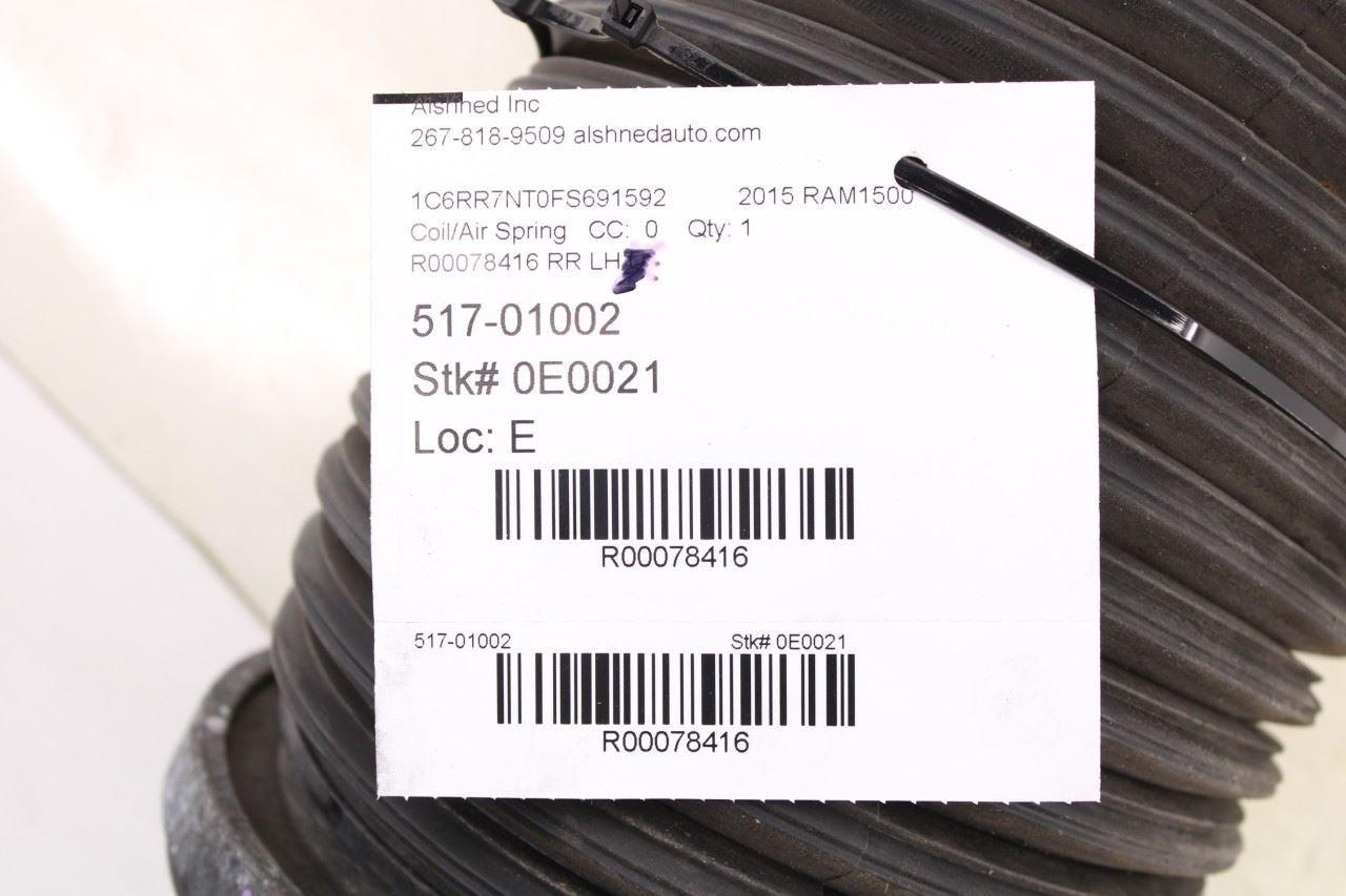 2013-2018 RAM 1500 Laramie Rear Left Driver Side Air Suspension Spring 4877136AB - Alshned Auto Parts