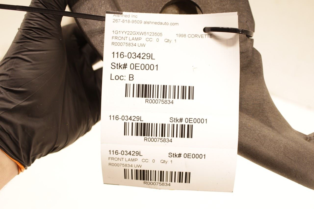 1997-04 Chevrolet Corvette Front Left Driver Side Park Turn Signal Lamp 16523617 - Alshned Auto Parts