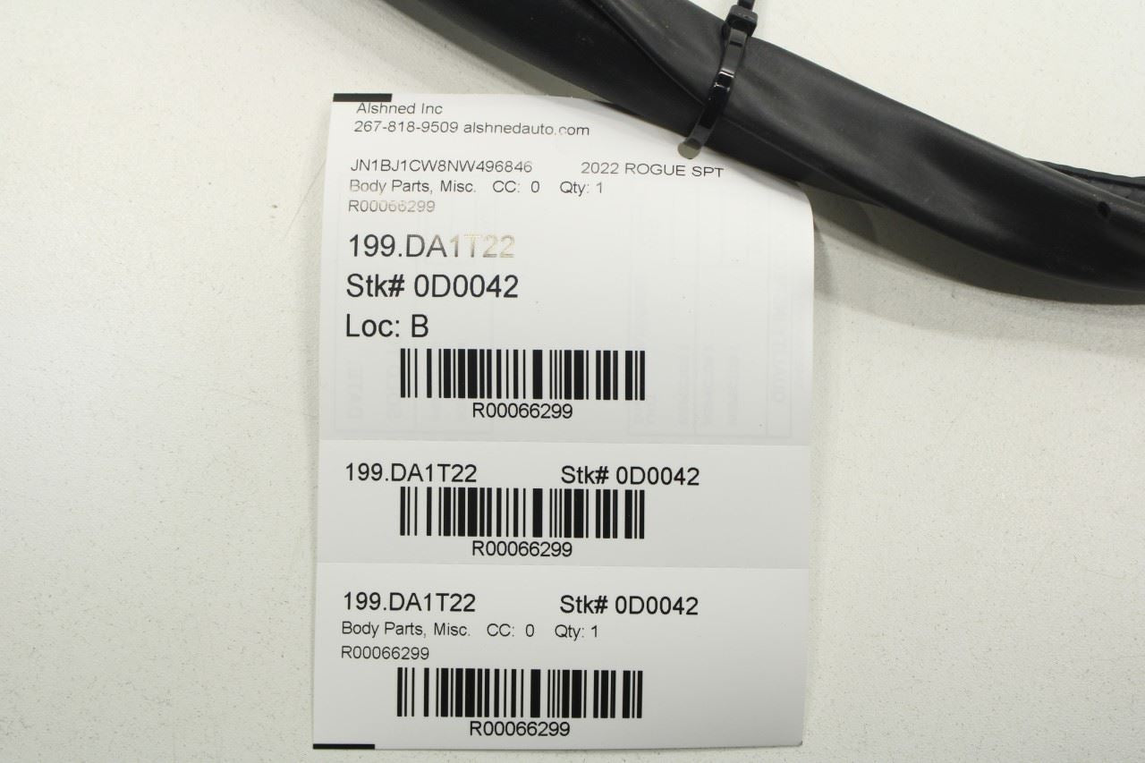 2017-22 Nissan Rogue Sport SL AWD Front RH Door Weatherstrip On Body 76921-6MA0A - Alshned Auto Parts