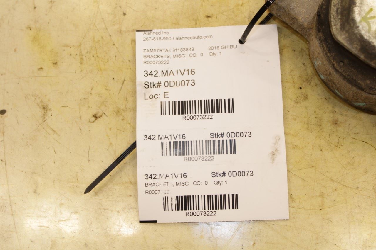 14-220 Maserati Ghibli S Q4 3.0L Transmission Gearbox Support Bracket Insulator - Alshned Auto Parts