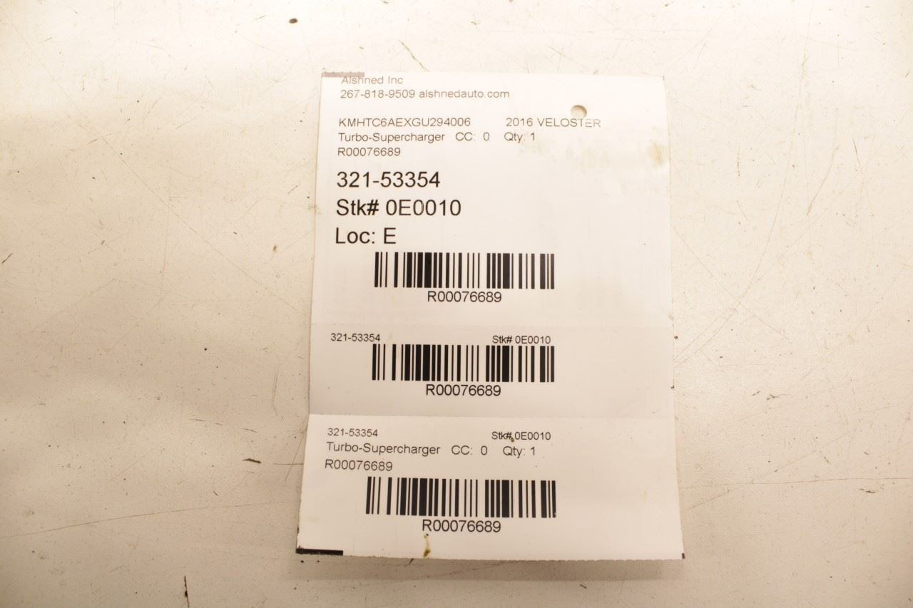 15-17 Hyundai Veloster Turbo 1.6L Engine Motor Turbocharger 81K 28231-2B740 OEM - Alshned Auto Parts