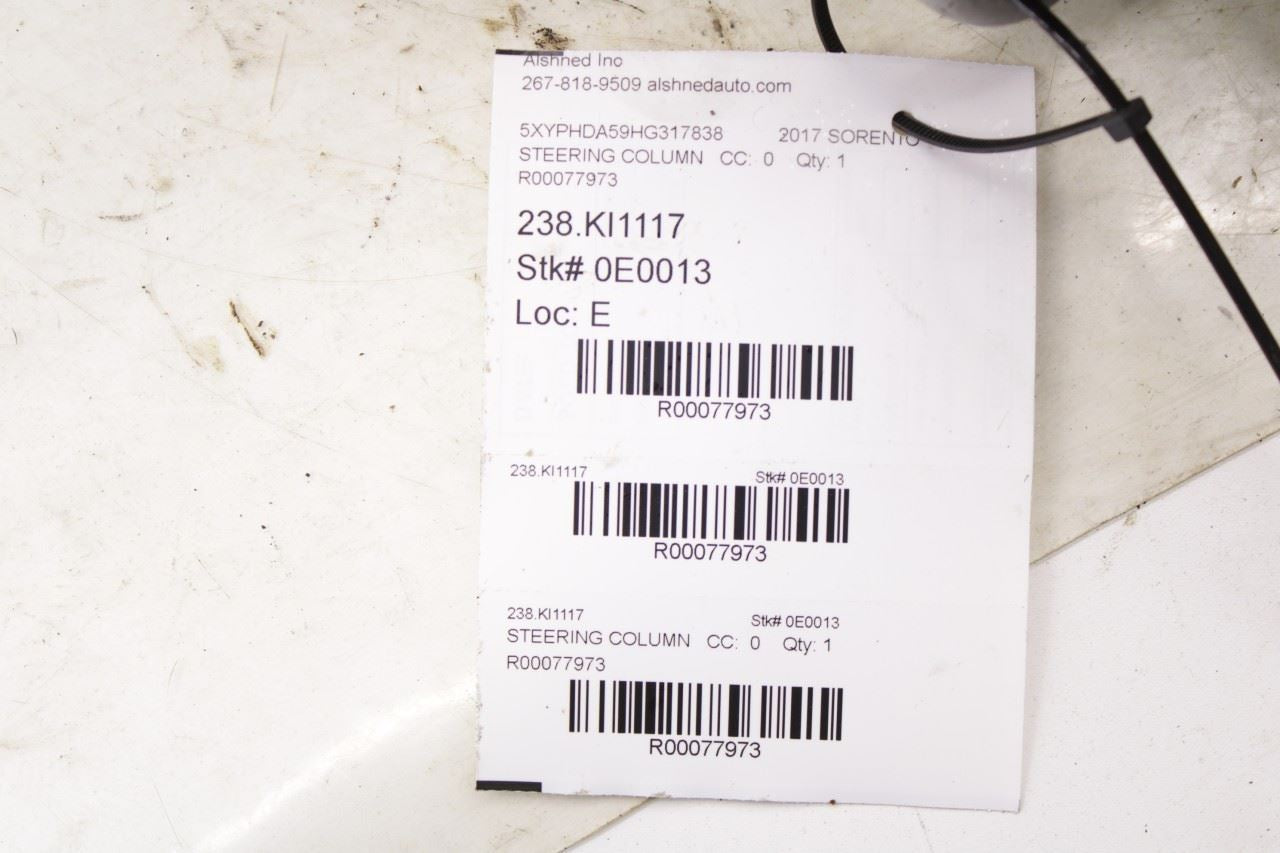 15-18 Kia Sorento EX 3.3L AWD Electric Power Steering Column Assembly 56300C5100 - Alshned Auto Parts