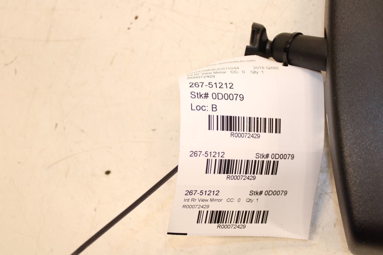 2014-2020 Infiniti QX60 Interior Inside Rear View Mirror 96321-3WV0A OEM - Alshned Auto Parts