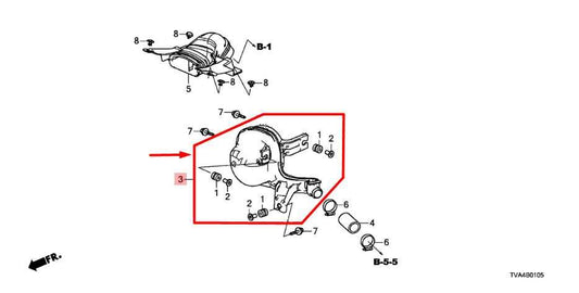 2018-2022 Honda Accord 1.5L Air intake Chamber Resonator Tube 17230-6A0-A01 OEM - Alshned Auto Parts