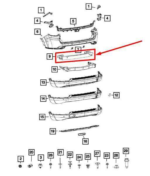 2018-2025 Jeep Compass Latitude Rear Bumper Reinforcement Impact Bar 68243701AA - Alshned Auto Parts