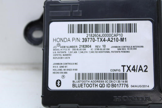 2013-2015 Acura RDX Bluetooth Communication Control Module 39770-TX4-A210-M1 OEM - Alshned Auto Parts