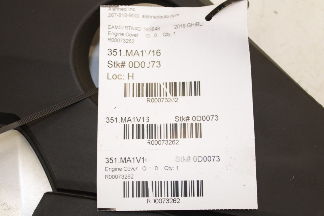 2014-2016 Maserati Ghibli S Q4 3.0L Engine Appearance Motor Cover 670003410 OEM - Alshned Auto Parts