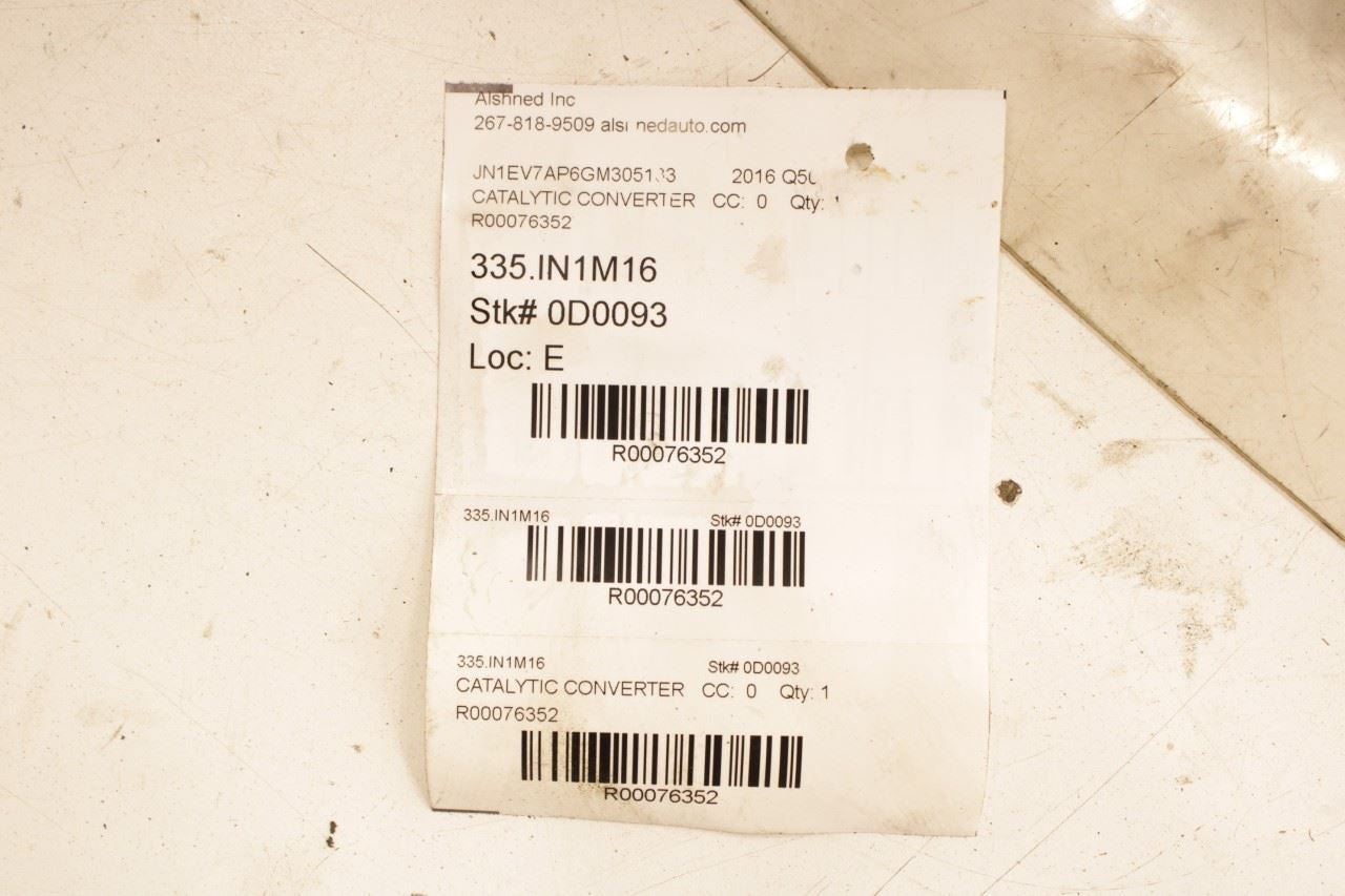 16-19 Infiniti Q50 Premium 3.0L RWD Rear Left and Right Exhaust Pipe B0802-5CB0A - Alshned Auto Parts