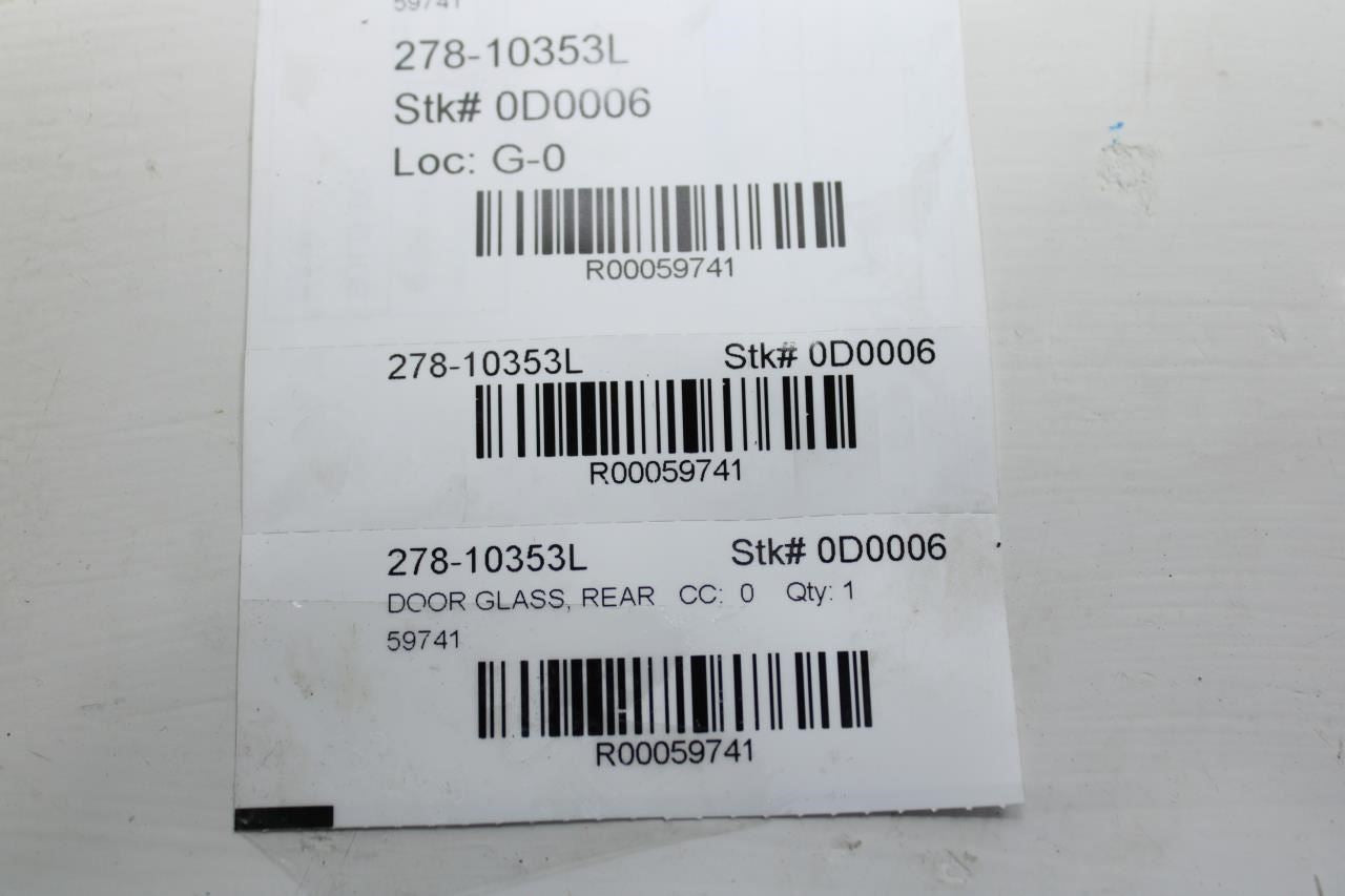 20-2025 Subaru Legacy Premium Rear Left Driver Side Door Window Glass 62011AN01A - Alshned Auto Parts