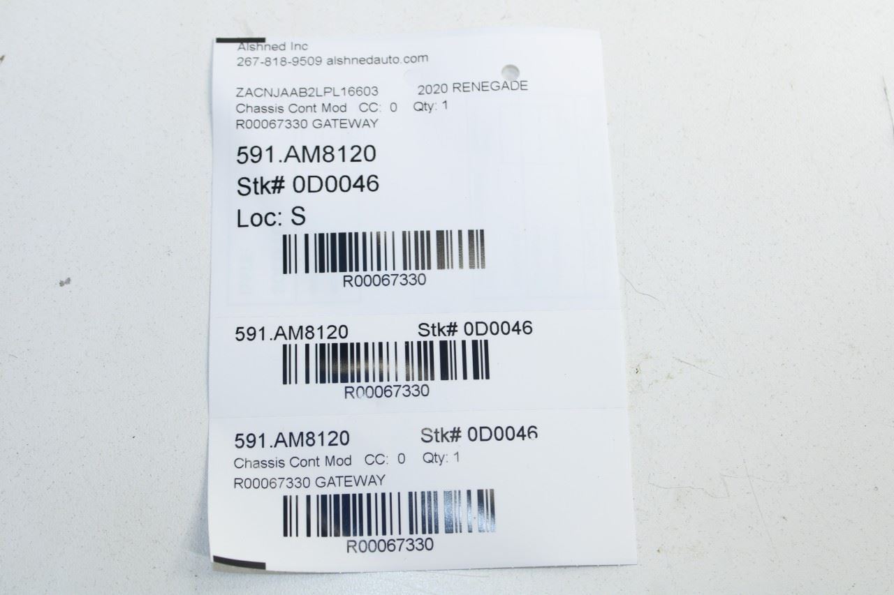 2019-21 Jeep Renegade Sport Driver Parking Assist Control Module 68439611AA OEM - Alshned Auto Parts