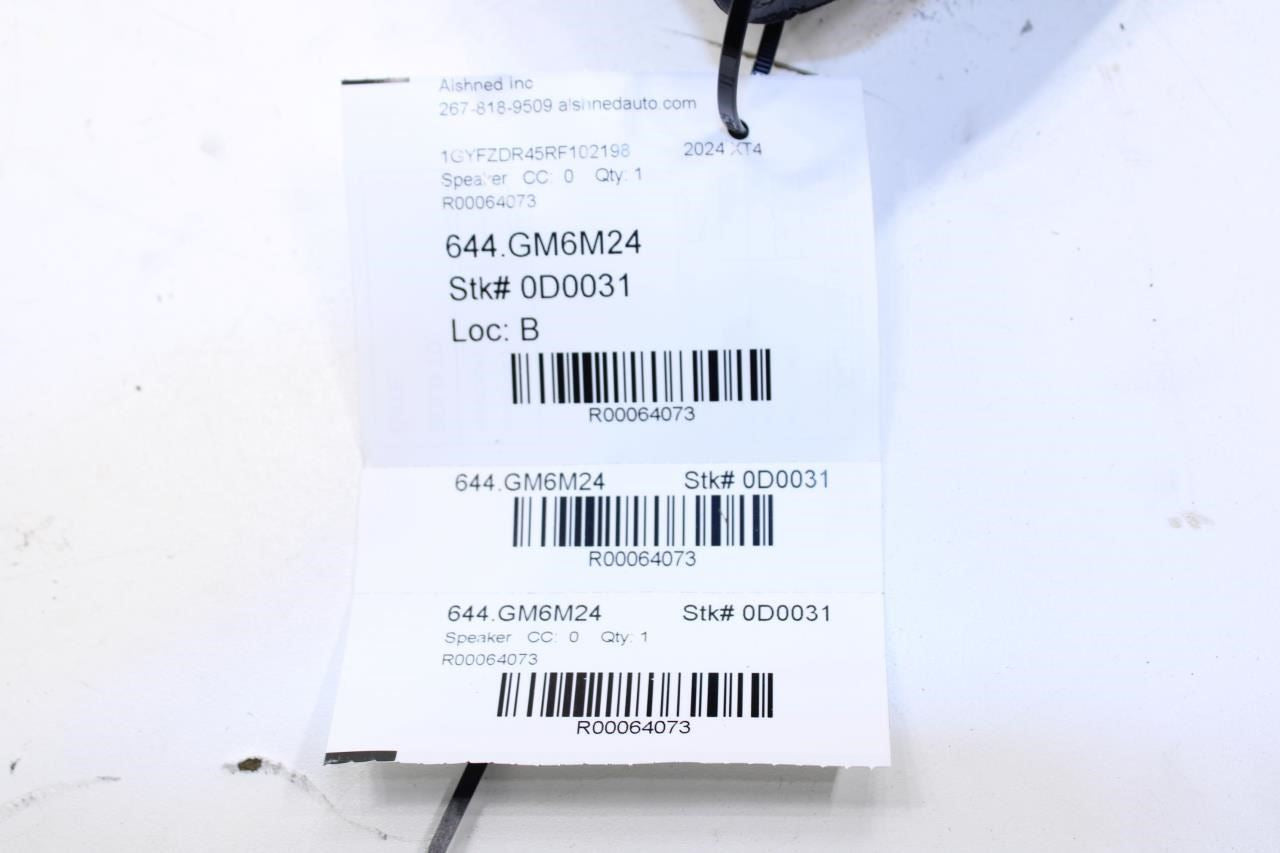 2024-2025 Cadillac XT4 Premium Front Left or Right Door Audio Speaker 85652939 - Alshned Auto Parts