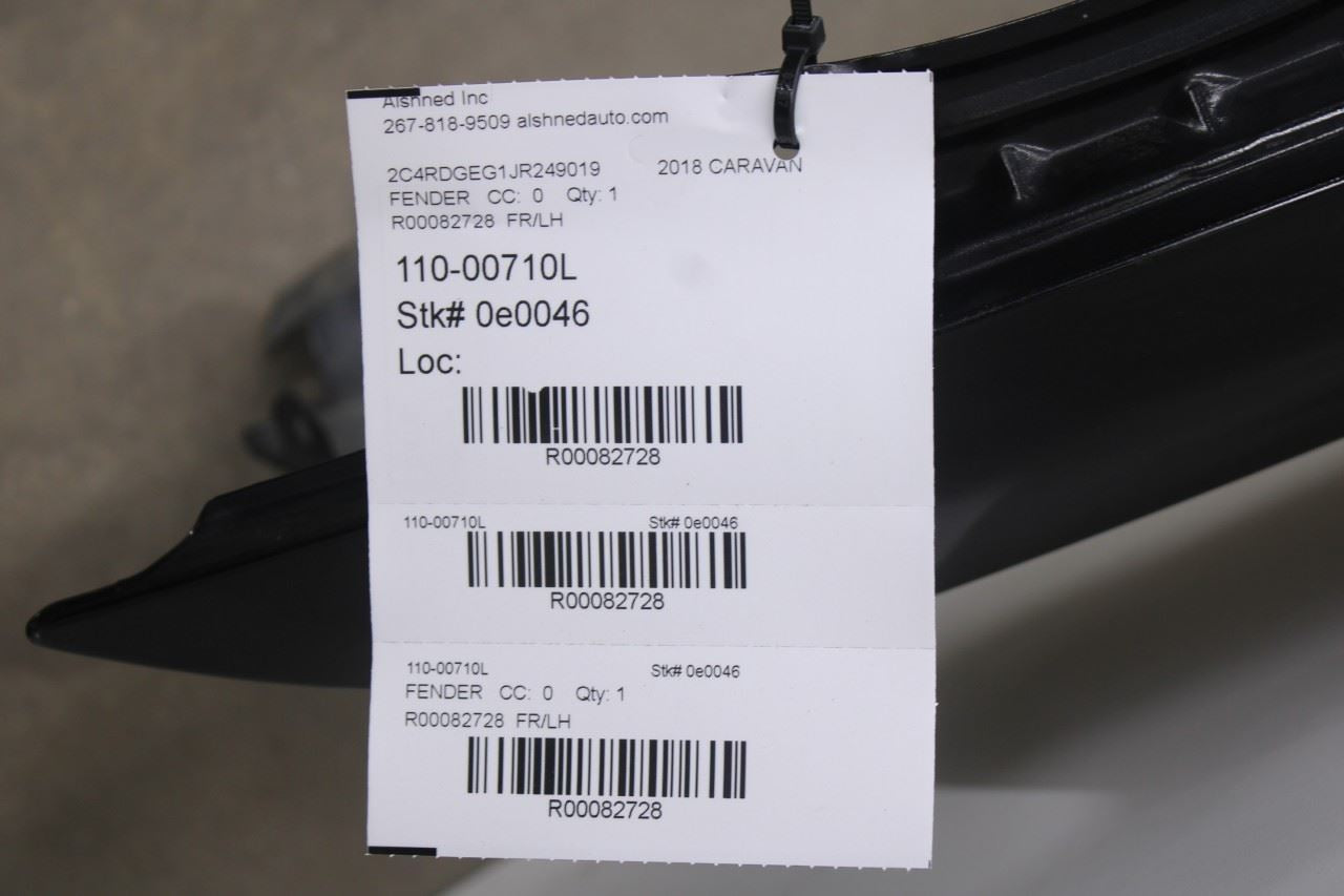 2008-2020 Dodge Grand Caravan GT Front Left Side Fender Panel 68029129AB OEM - Alshned Auto Parts