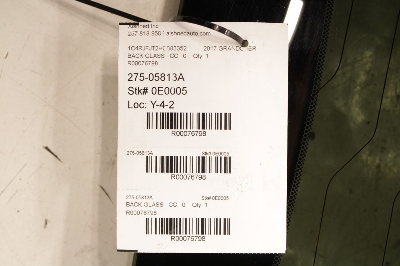 2014-2021 Jeep Grand Cherokee Summit Rear Liftgate Back Window Glass 68158151AF - Alshned Auto Parts