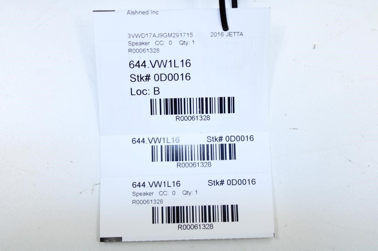 2015-2018 Volkswagen Jetta Sport FR RH Door Audio Speaker 5C6-035-454-A OEM - Alshned Auto Parts