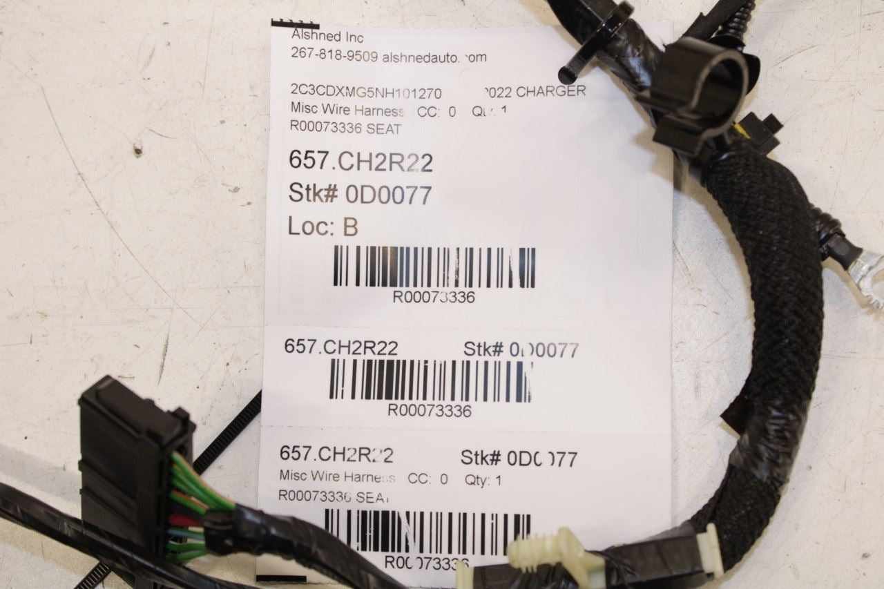 2020-2023 Dodge Charger GT AWD Front Right Seat Wiring Harness L001720586NCPAB - Alshned Auto Parts