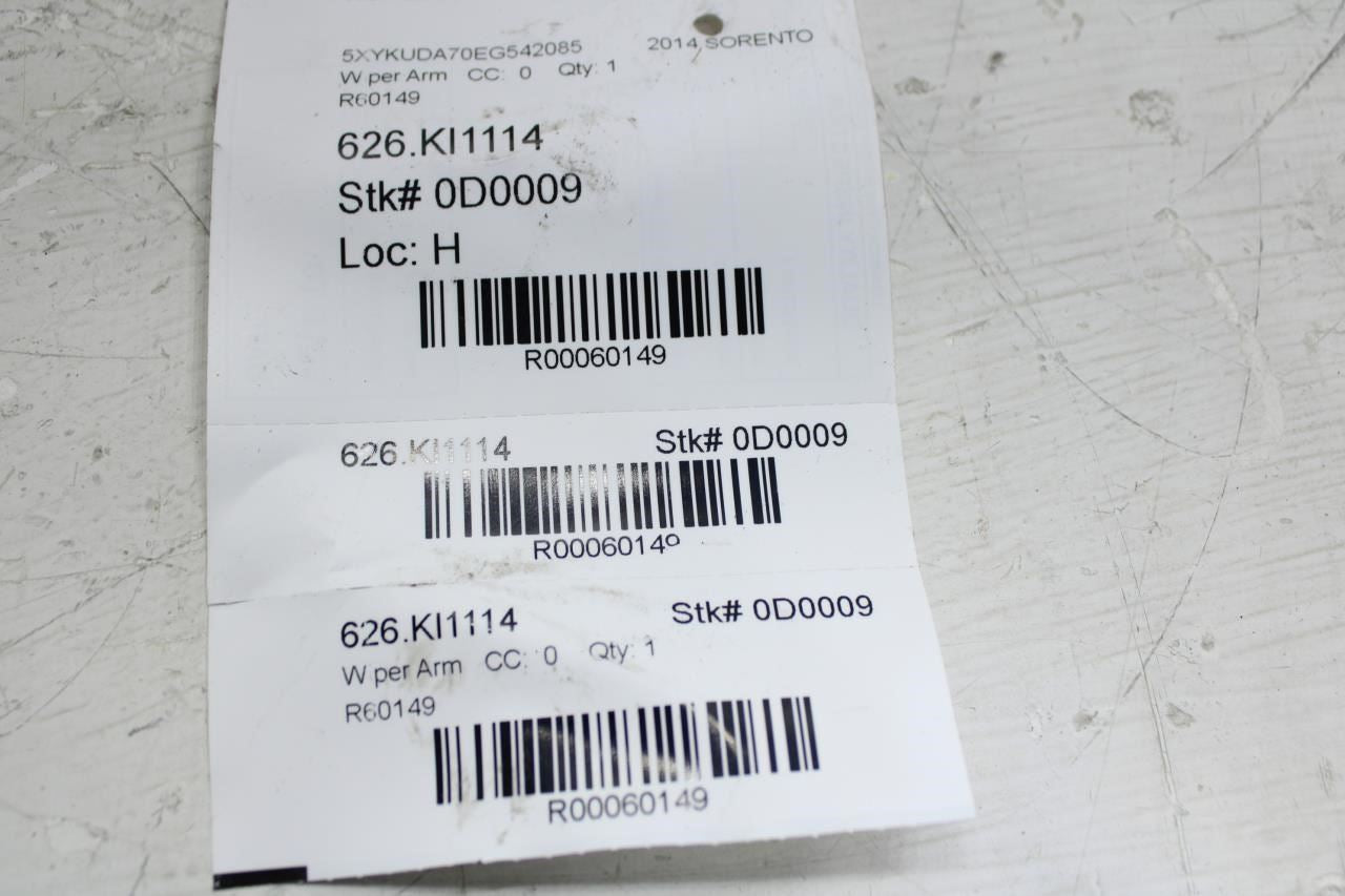 2011-2015 Kia Sorento FR LH & RH Windshield Wiper Arm 98310-1U000 OEM - Alshned Auto Parts