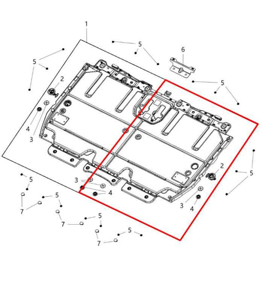 2017-20 Chrysler Pacifica Limited Rear Left Side 2nd Row Load Floor Cover Panel - Alshned Auto Parts