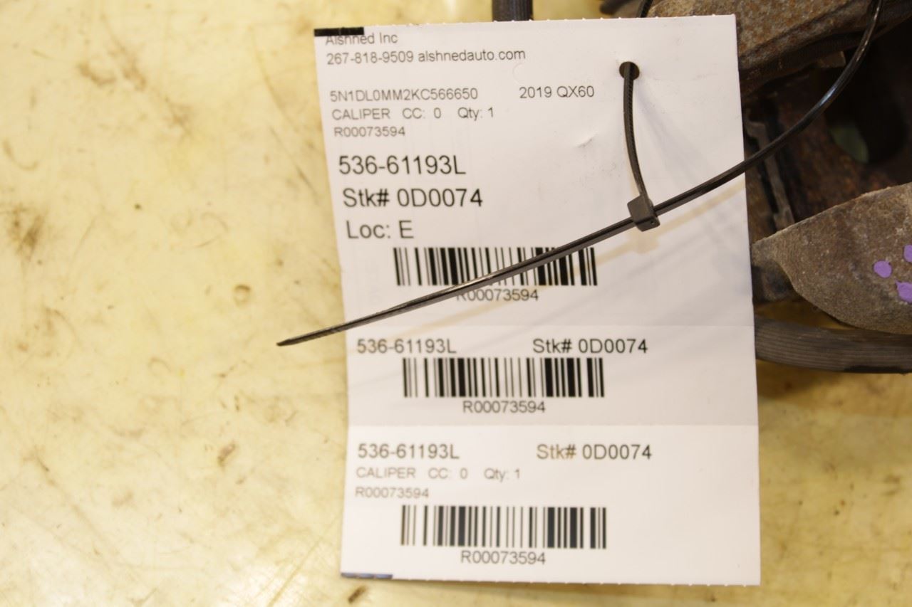 2014-2020 Infiniti QX60 Pure 3.5L Front Left Disc Brake Caliper 41011-3JA0C OEM - Alshned Auto Parts