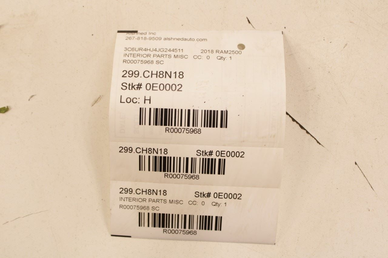 13-18 RAM 2500 Tradesman Front Right Windshield A-Pillar Upper Trim 5LQ98TRMAC - Alshned Auto Parts