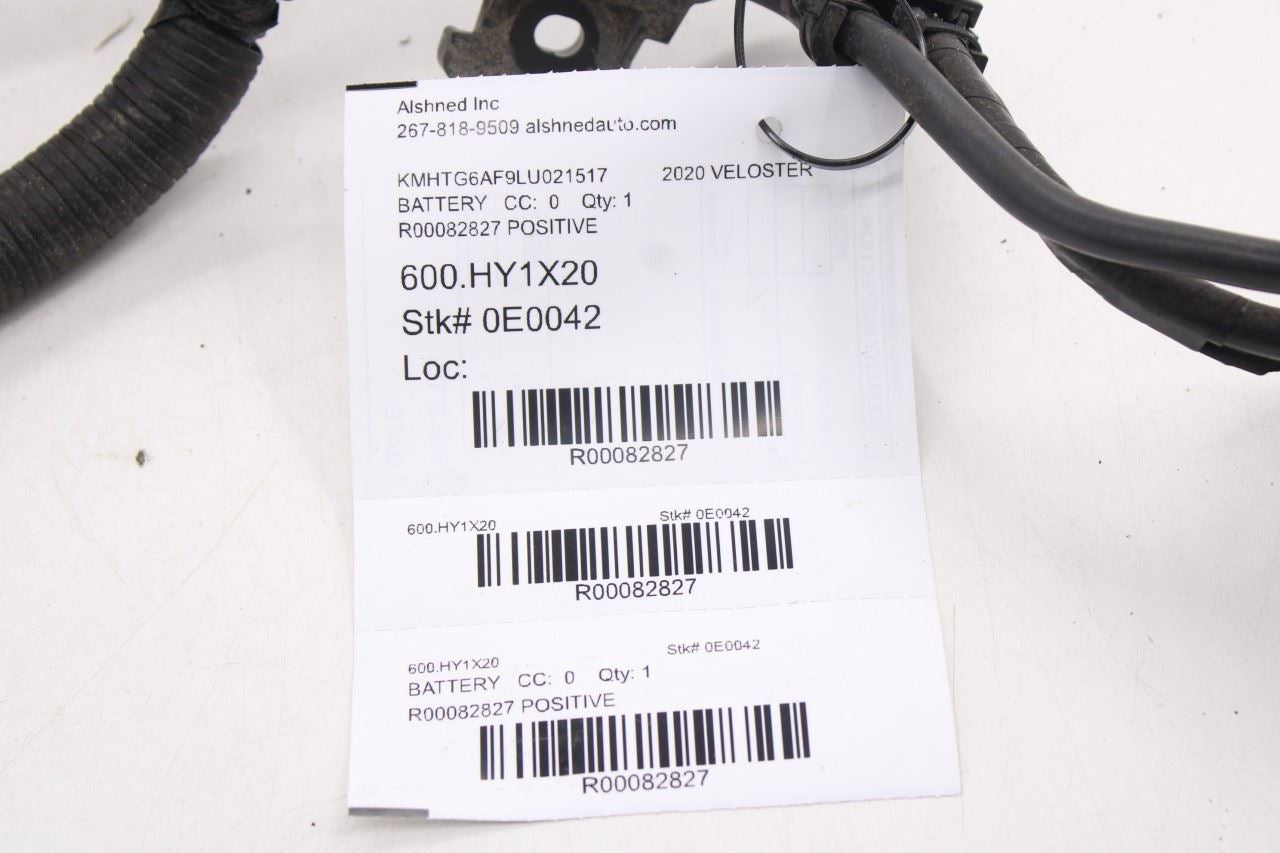 2019-2021 Hyundai Veloster 2.0L Positive Battery Cable Wire Harness 91850-J314014