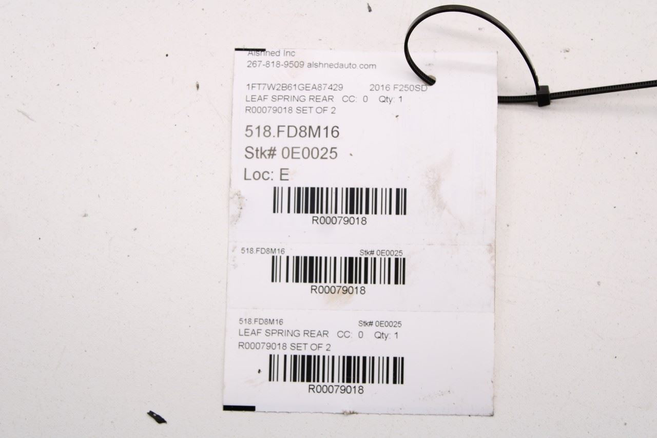 2014-2016 Ford F-250 Lariat 4WD Rear Leaf Spring Spacer Set of 2 F81A-5598-DB - Alshned Auto Parts