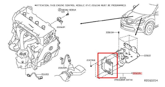 14-18 Nissan Rogue SV 2.5L Engine Computer Control Module ECU ECM 237034BA1A OEM - Alshned Auto Parts