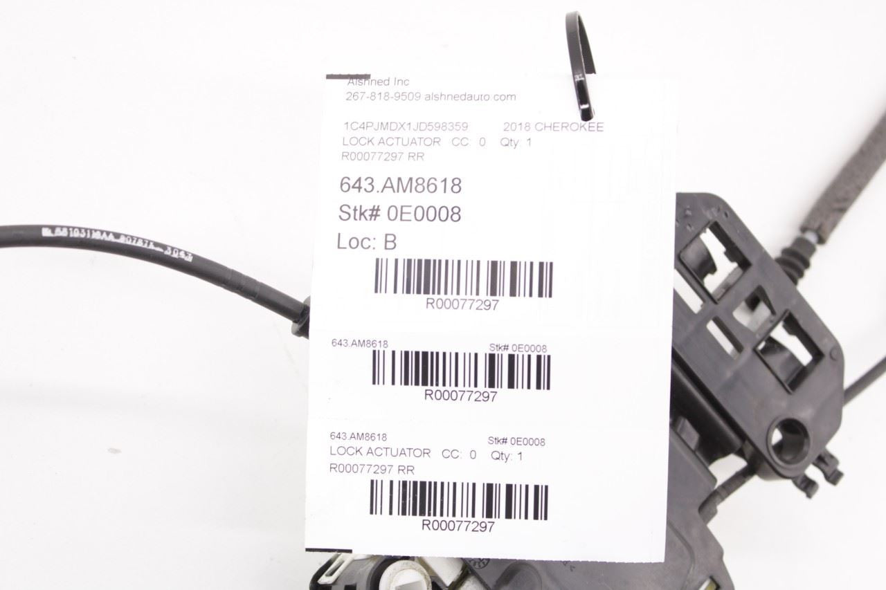 14-2023 Jeep Cherokee Limited Rear Right Door Lock Latch Actuator 04589914AE OEM - Alshned Auto Parts