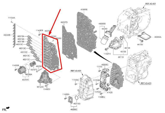 2021-23 Kia Sorento X-Line SX Prestige 2.5L AWD Auto Trans Outer Valve Body 34K - Alshned Auto Parts