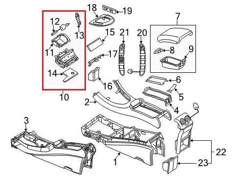 06-09 Mercedes-Benz CLK 350 Front Center Console Ashtray Housing Trim 2096800550 - Alshned Auto Parts