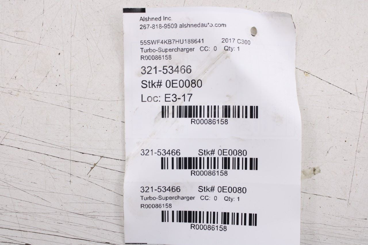 15-18 Mercedes-Benz C300 2.0L Turbocharger Oil and Water Feed Hose Line Set of 4 - Alshned Auto Parts