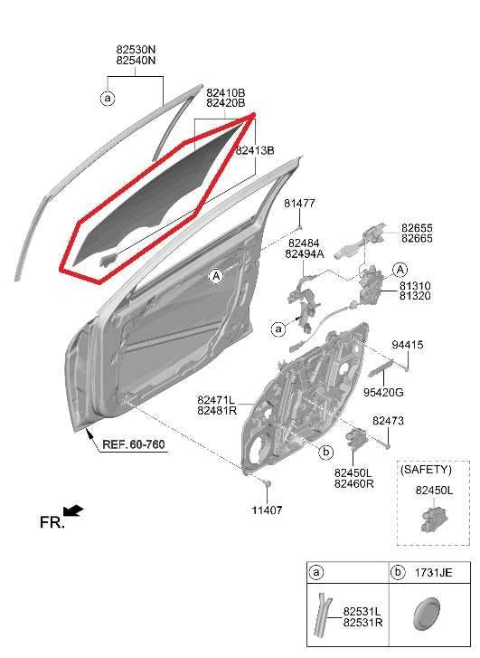 2021-26 Hyundai Elantra SE Front Right Door Window Movable Glass 82420-AA020 OEM - Alshned Auto Parts