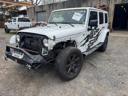 Donor vehicle 2013 Jeep Wrangler Unlimited Sahara White - Alshned Auto Parts