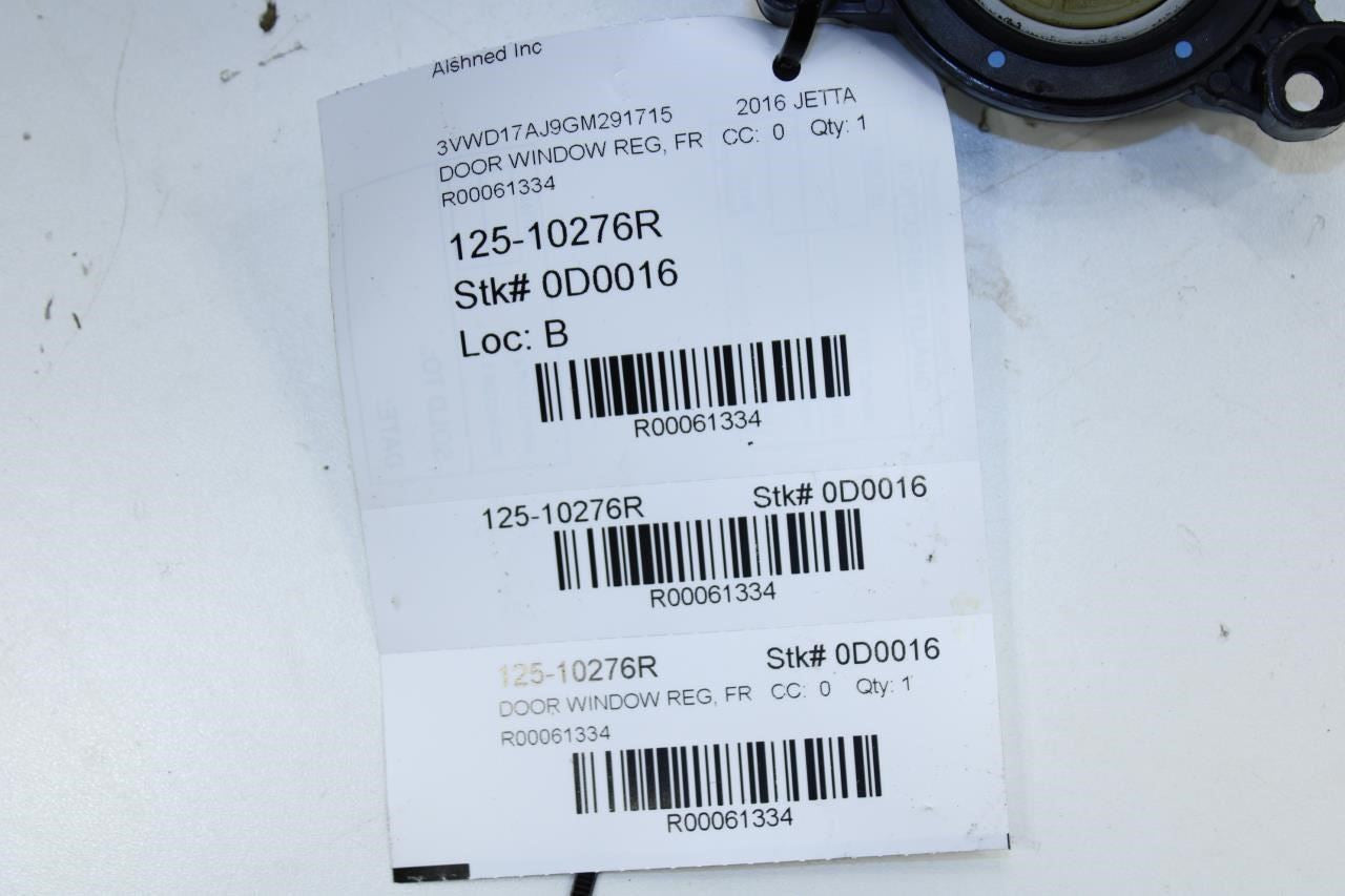 11-18 Volkswagen Jetta Sport Front Right Door Power Window Motor 6R0-959-802-AS - Alshned Auto Parts