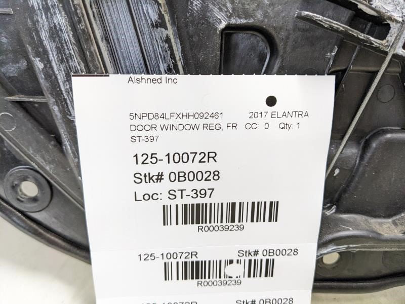 2017-2020 Hyundai Elantra Front Right Door Window Regulator 82481-F3030 OEM - Alshned Auto Parts