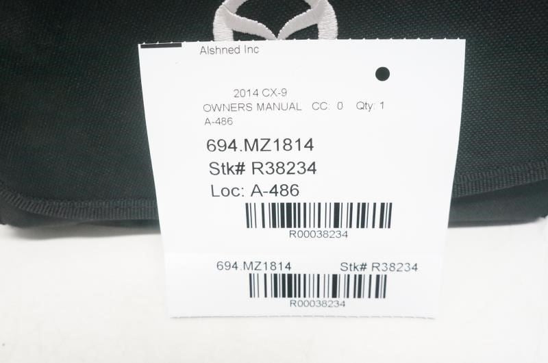 2014 Mazda CX-9 Owners Manual set with Case 8DA3-EA-13G OEM - Alshned Auto Parts