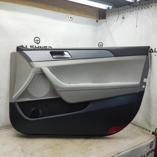 2015-2017 Hyundai Sonata Front Right Door Trim Panel Gray 82306-C2110TGG OEM - Alshned Auto Parts