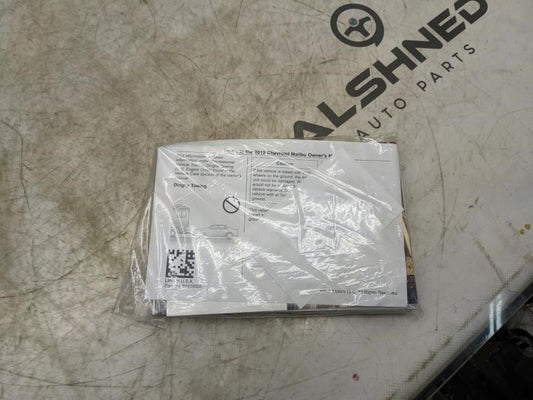 2019 Chevrolet Malibu Owners Manual set 84074155A OEM - Alshned Auto Parts