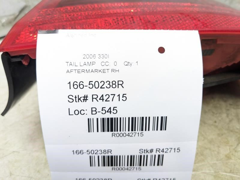 2006 BMW 330I Rear Right Passenger Side Tail Light Lamp R42715 AfterMarket - Alshned Auto Parts