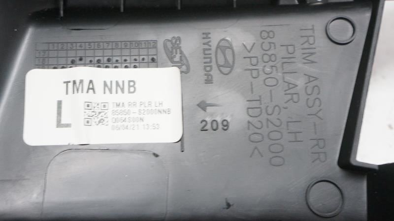 2021 Hyundai Santa Fe Driver Rear Left C Pillar Trim Cover 85850-S2000 OEM - Alshned Auto Parts