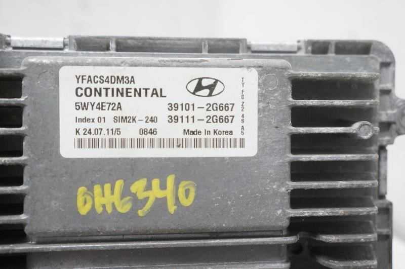 11-14 Hyundai Sonata 2.4L Engine Computer Control Module ECU ECM 39101-2G667 OEM - Alshned Auto Parts