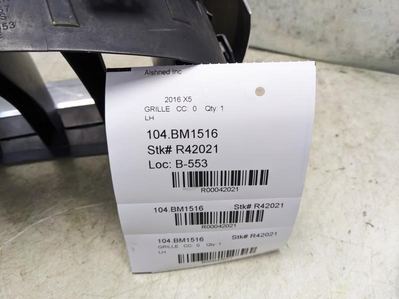 2015-2018 BMW X5 Front Bumper Left Side Kidney Grille 51137316053 OEM *ReaD* - Alshned Auto Parts