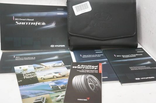 2011 Hyundai Santa Fe Owner's Manual Book Set with Case VA6419 - Alshned Auto Parts