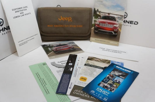 2016 Jeep Grand Cherokee Includes SRT User Guide Book Set with Case - Alshned Auto Parts